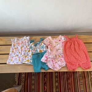Summer baby girl bundle 0-3 months